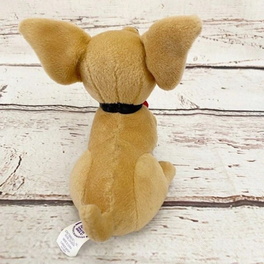 TACO BELL Chihuahua Dog Plush Red Heart Vintage Advertising Collectible - Picture 3 of 5